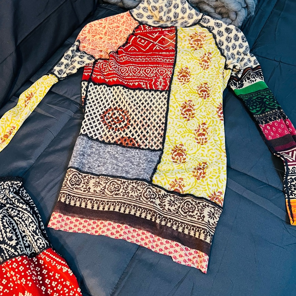 Authentic Vintage Jean Paul Gaultier Patchwork Printed Long Sleeve Shirt